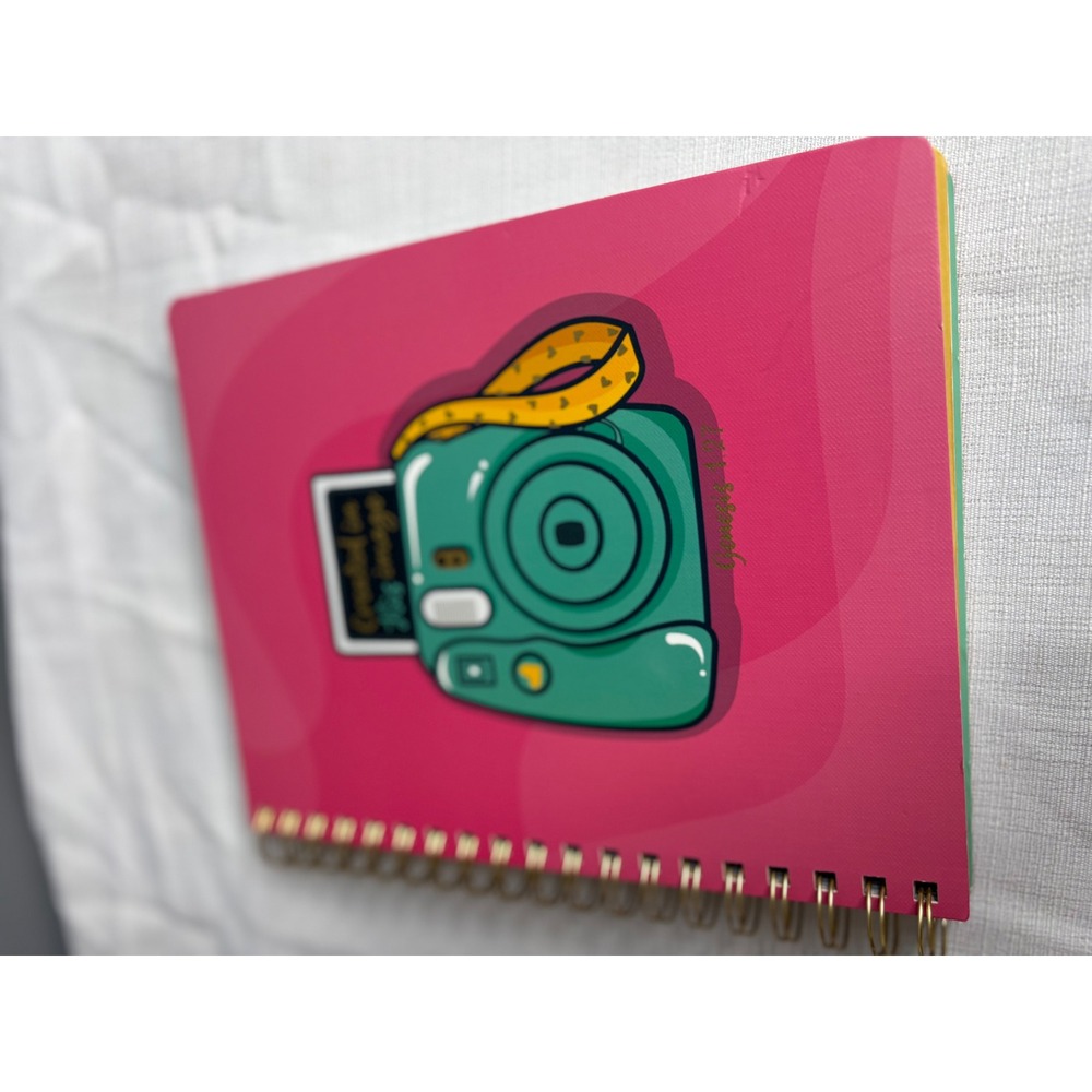 The Gracious Maker Created in His Image Camera Spiral Journal Pink Notebook